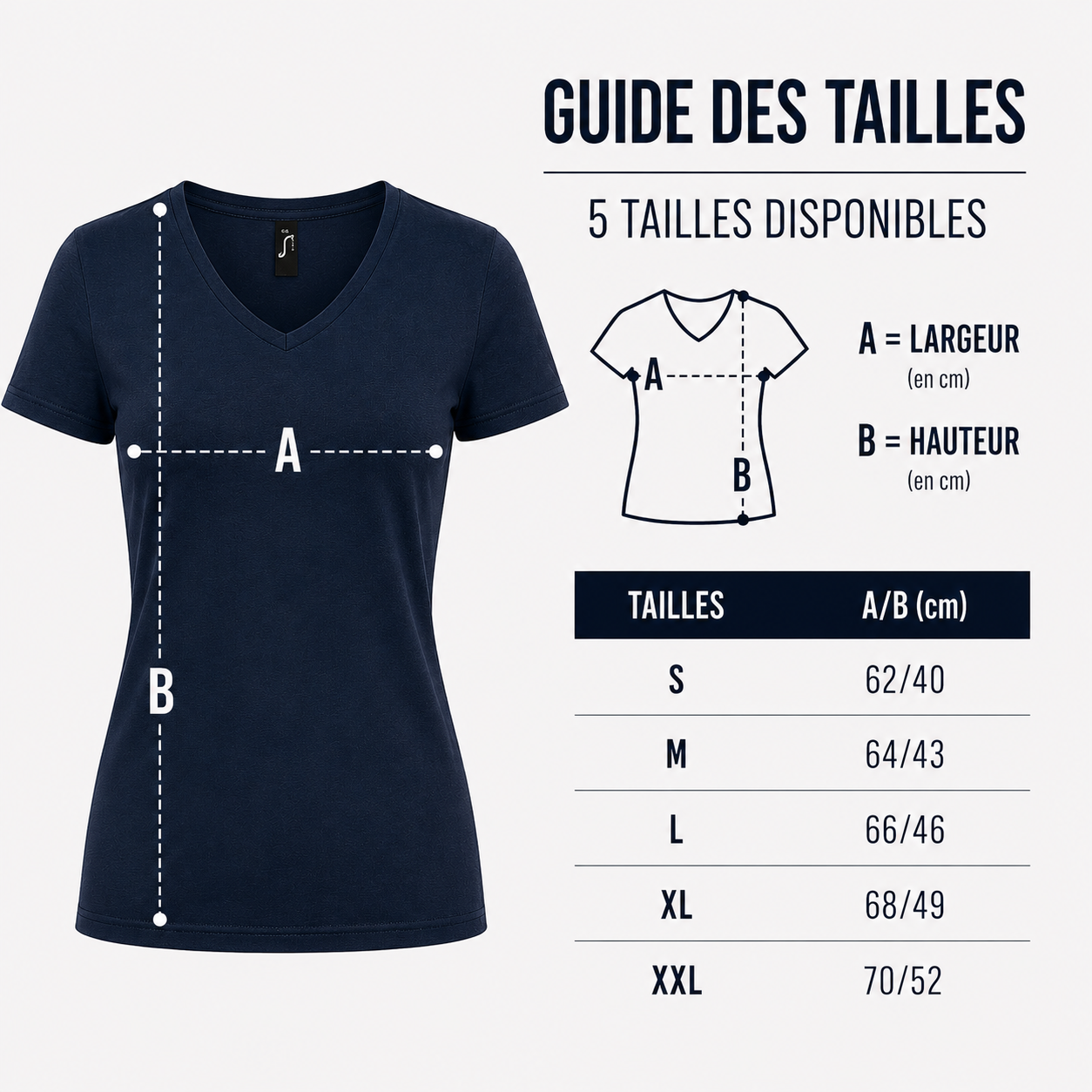 T-shirt femme col V cintré Club Lookéa – Image 4